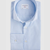 Classic Fit Streifen Blau Wrinkle Free