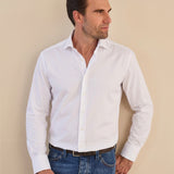 Classic Fit Twill Weiss