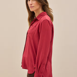 Lamina Seidenbluse Rot