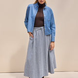 Stella Flanellrock Check Navy