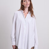 Jsa Langarm Stretchbluse Weiss