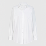 Jsa Langarm Stretchbluse Weiss