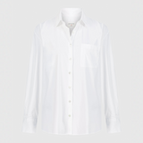 Bella Baumwollstretchbluse Weiss