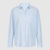 Bella Baumwollstretchbluse Hellblau