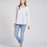 Deanna Stretchbluse Weiss
