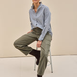 Ronja Flanellbluse Check Navy