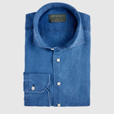 Classic Fit Leinen Denim