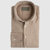 Classic Fit Flanell Beige