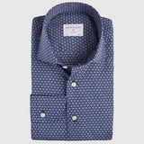 Classic Fit Blumenprint Blau, Braun