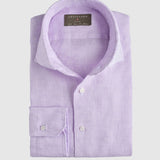 Classic Fit Leinen Flieder