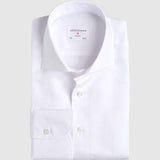 Classic Fit Misto Lino Weiss
