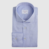 Classic Fit Struktur Blau