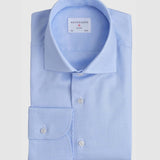 Classic Fit Struktur Blau