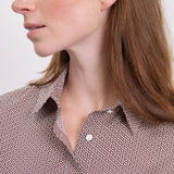 Jacky Seidenstretchbluse Bordeaux