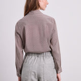 Jacky Seidenstretchbluse Bordeaux