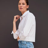 Jolin Bluse Cropped Weiss