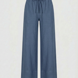 Sage Leinenhose Blau
