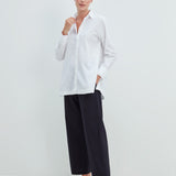 Ida Bluse Baumwolle Weiss