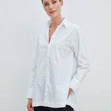 Ida Bluse Baumwolle Weiss
