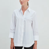 Bruna Baumwollbluse Weiss