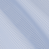 Classic Fit Mini Check Hellblau
