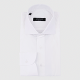 Classic Fit Uni Weiss Twill