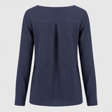 Chiara Seidenbluse Navy