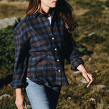 SABABA Flanellkaro Navy