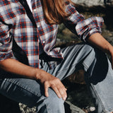 SABABA Flanellkaro Rot