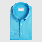Classic Fit Aqua Royal Oxford Button Down