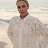 Baumwollbluse Weiss