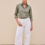 Jacky Stretch Bluse Khaki