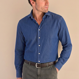 Classic Fit Jeanshemd Blau – Ansicht 4