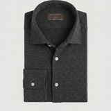 Classic Fit Piqué Charcoal