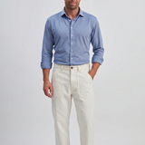 Classic Fit Piqué Hellblau