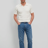 Polohemd Kurzarm Creme