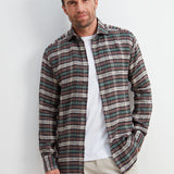 Classic Fit Flanell Grau