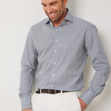 Classic Fit Mikro Print Navy
