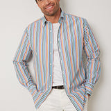 Classic Fit Multicolor Streifen Button Down