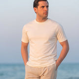 T-Shirt Kurzarm Creme