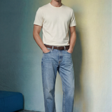 T-Shirt Kurzarm Creme