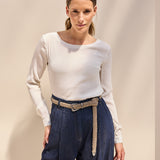 Chiara Seidenbluse Off White