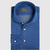 Classic Fit Jeanshemd Navy