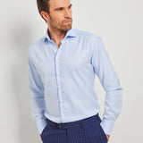 Classic Fit Hellblau Pin Point Wrinkle Free