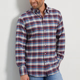 Classic Fit Flanell Blau Karo