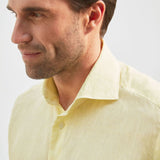 Classic Fit Leinen Gelb