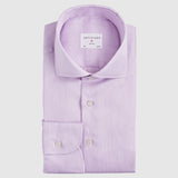 Classic Fit Purple Wrinkle Free Stripe