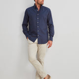 Classic Fit Oxford Navy Button Down